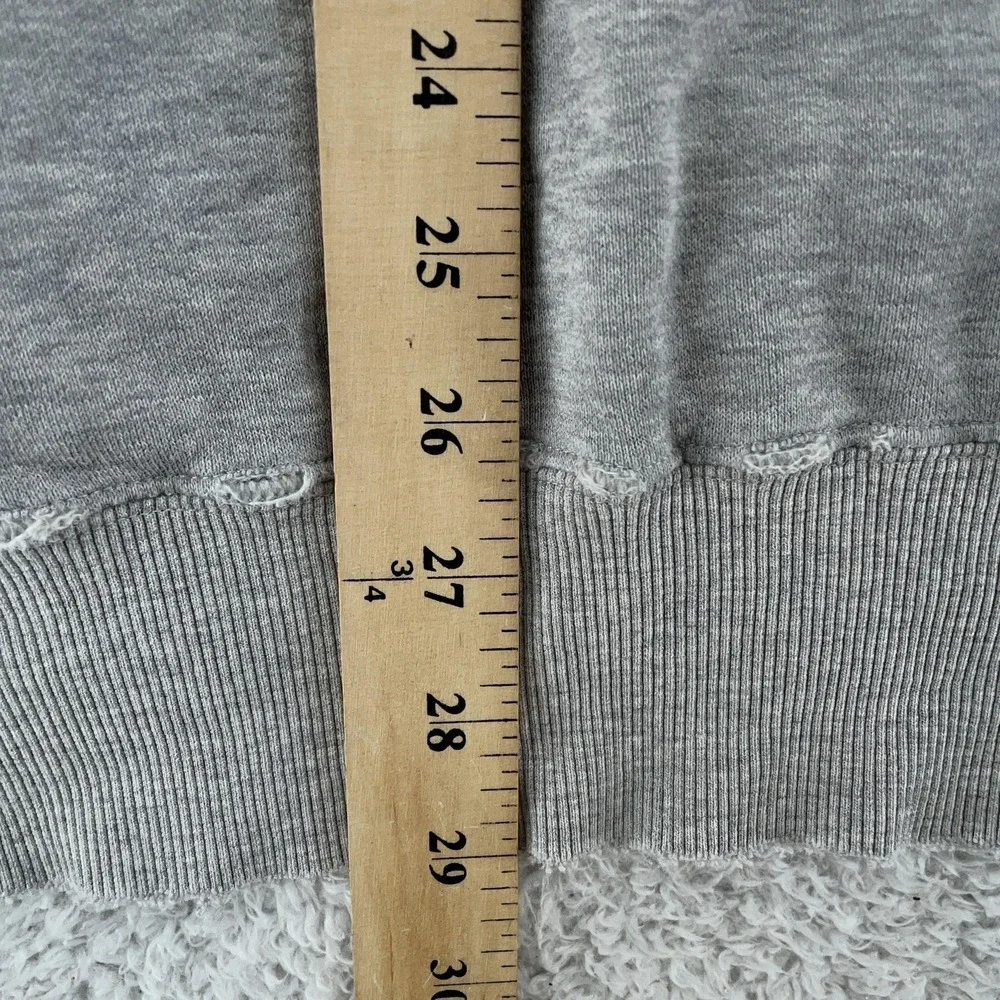 Distressed Vintage Adidas Hoodie‎ Mens XL Gray Raglan Pullover Sweatshirt